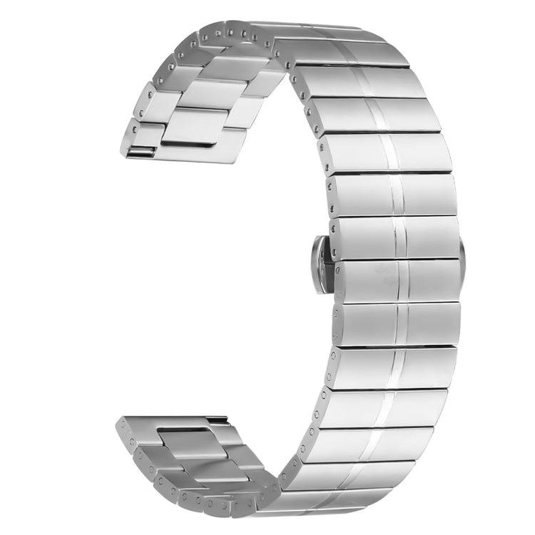 For Xiaomi Haylou RS4 LS12 Stainless Steel Wrist Band Watch Strap with Buckle - Silver#serie_002