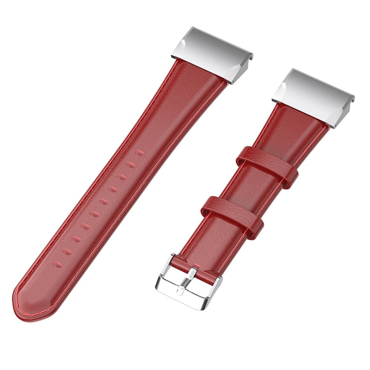 Timeless Garmin Smartwatch Genuine Leather Universel Strap - Red#serie_4