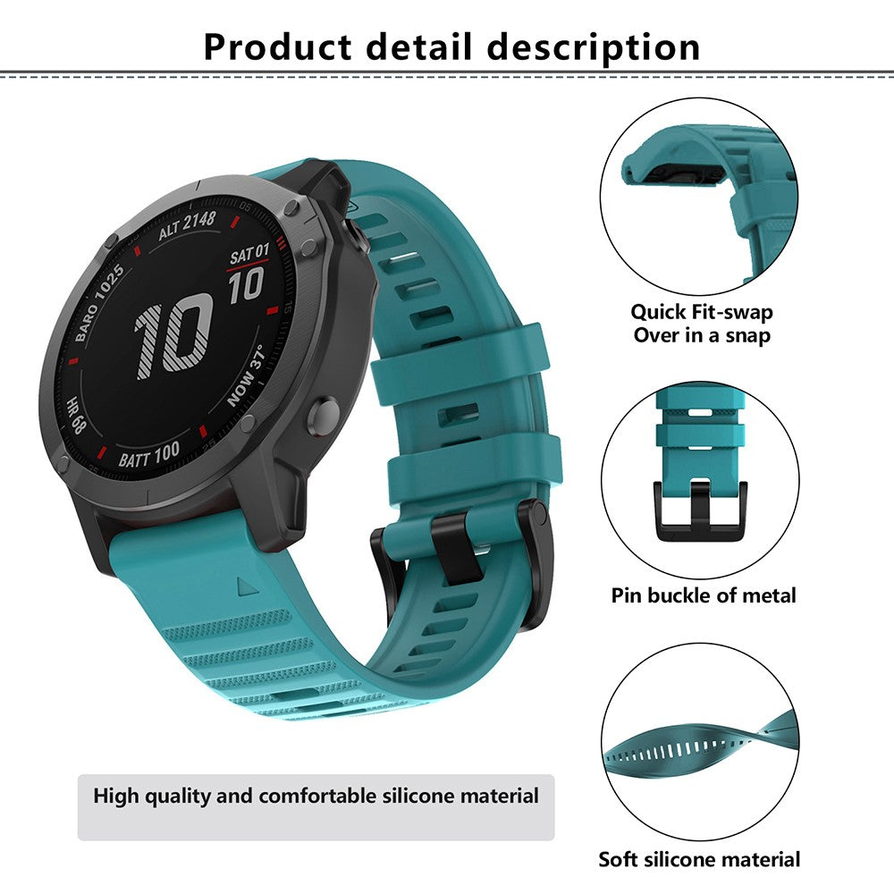 Really Beautiful Garmin Smartwatch Silicone Universel Strap - Red#serie_5