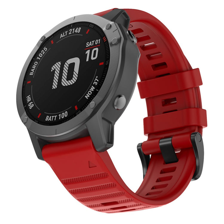 Super Nice Garmin Smartwatch Silicone Universel Strap - Red#serie_5