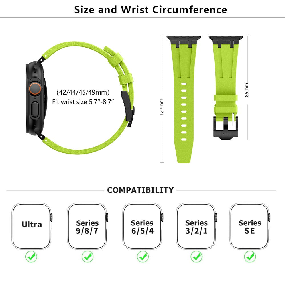 Comfortable Apple Smartwatch Silicone Universel Strap - Green#serie_1