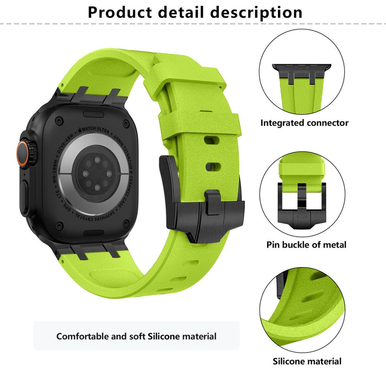 Comfortable Apple Smartwatch Silicone Universel Strap - Black#serie_3