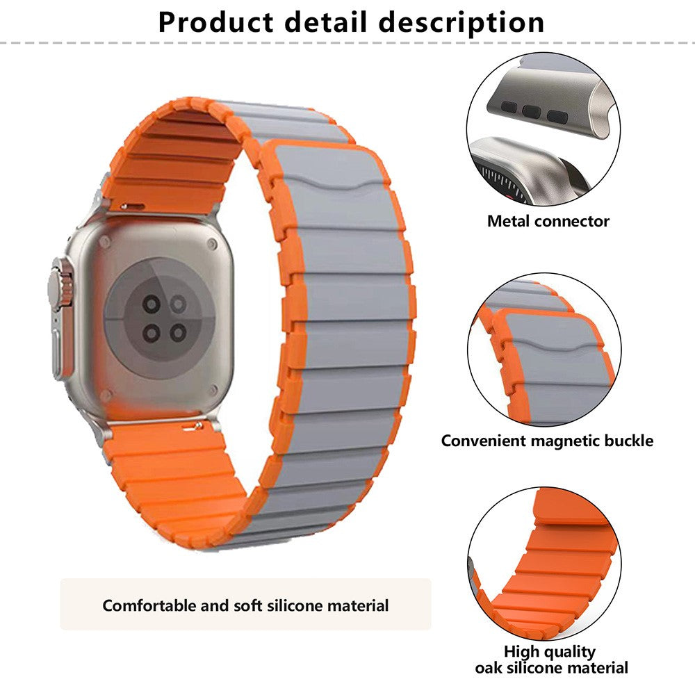 Incredibly Tough Apple Smartwatch Silicone Universel Strap - Silver#serie_4