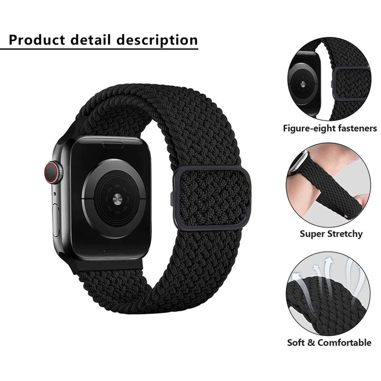 Very Elegant Apple Smartwatch Nylon Universel Strap - Silver#serie_14