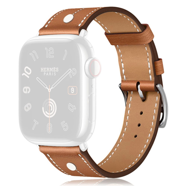 Cool Apple Smartwatch Genuine Leather Universel Strap - Brown#serie_1