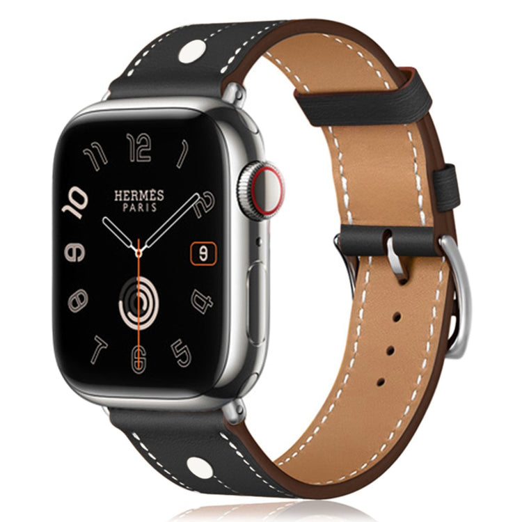 Excellent Apple Smartwatch Genuine Leather Universel Strap - Black#serie_6