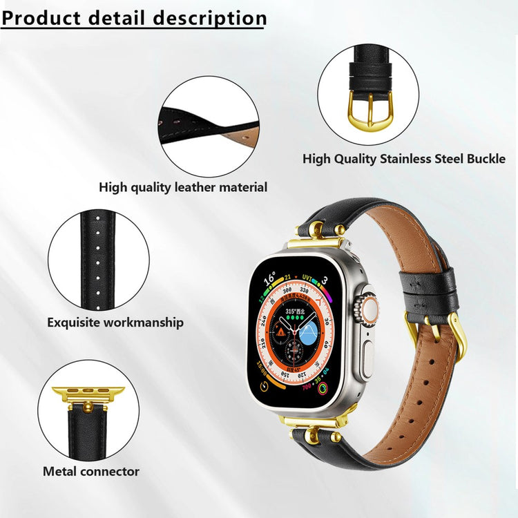 Superb Apple Smartwatch Pu Leather Universel Strap - White#serie_1