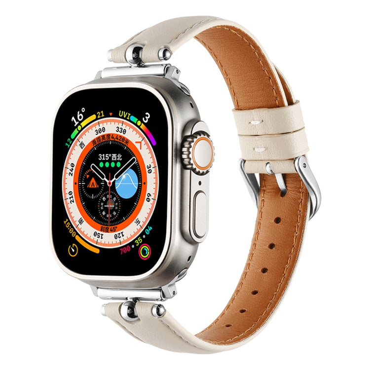 Superb Apple Smartwatch Pu Leather Universel Strap - White#serie_7