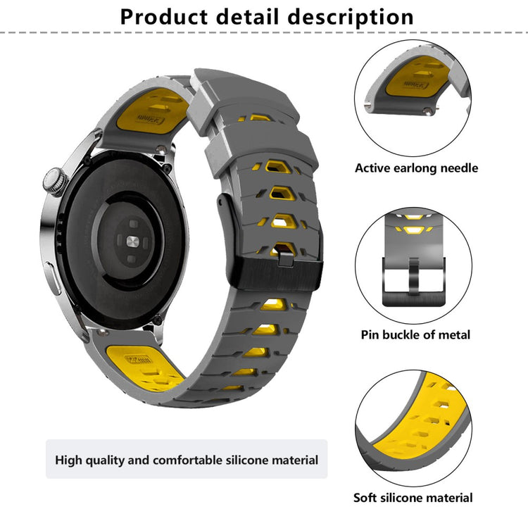 Incredibly Cool Smartwatch Silicone Universel Strap - Yellow#serie_6