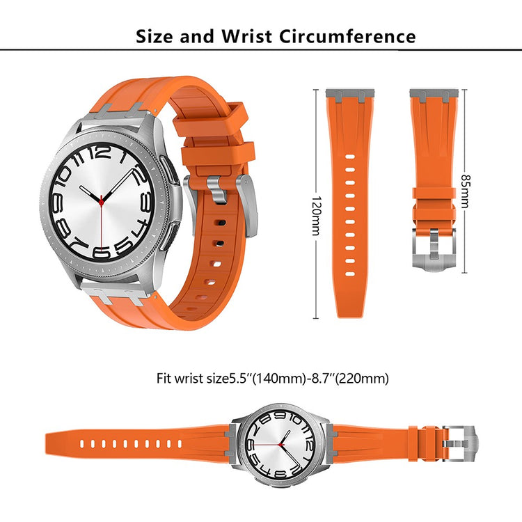 Really Beautiful Smartwatch Silicone Universel Strap - Silver#serie_7