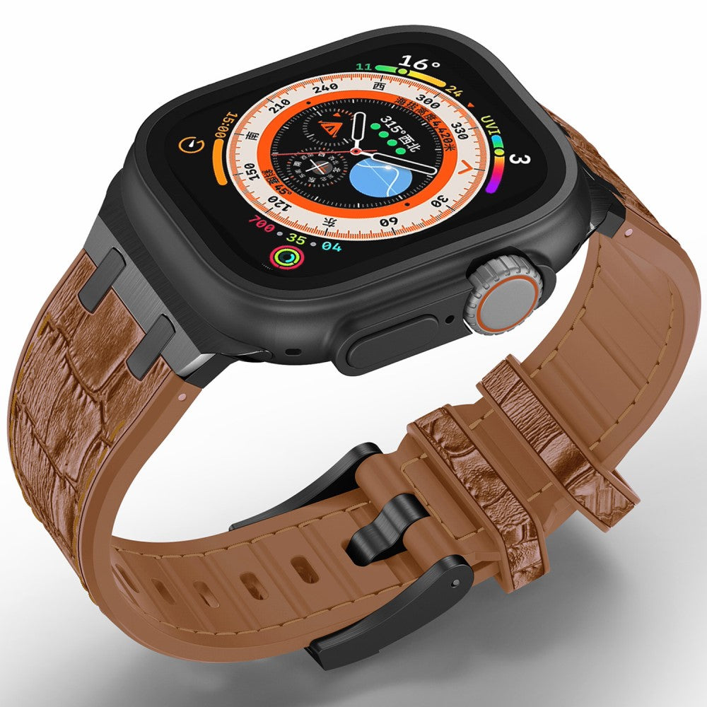 Wonderful Apple Smartwatch Silicone Universel Strap - Brown#serie_5