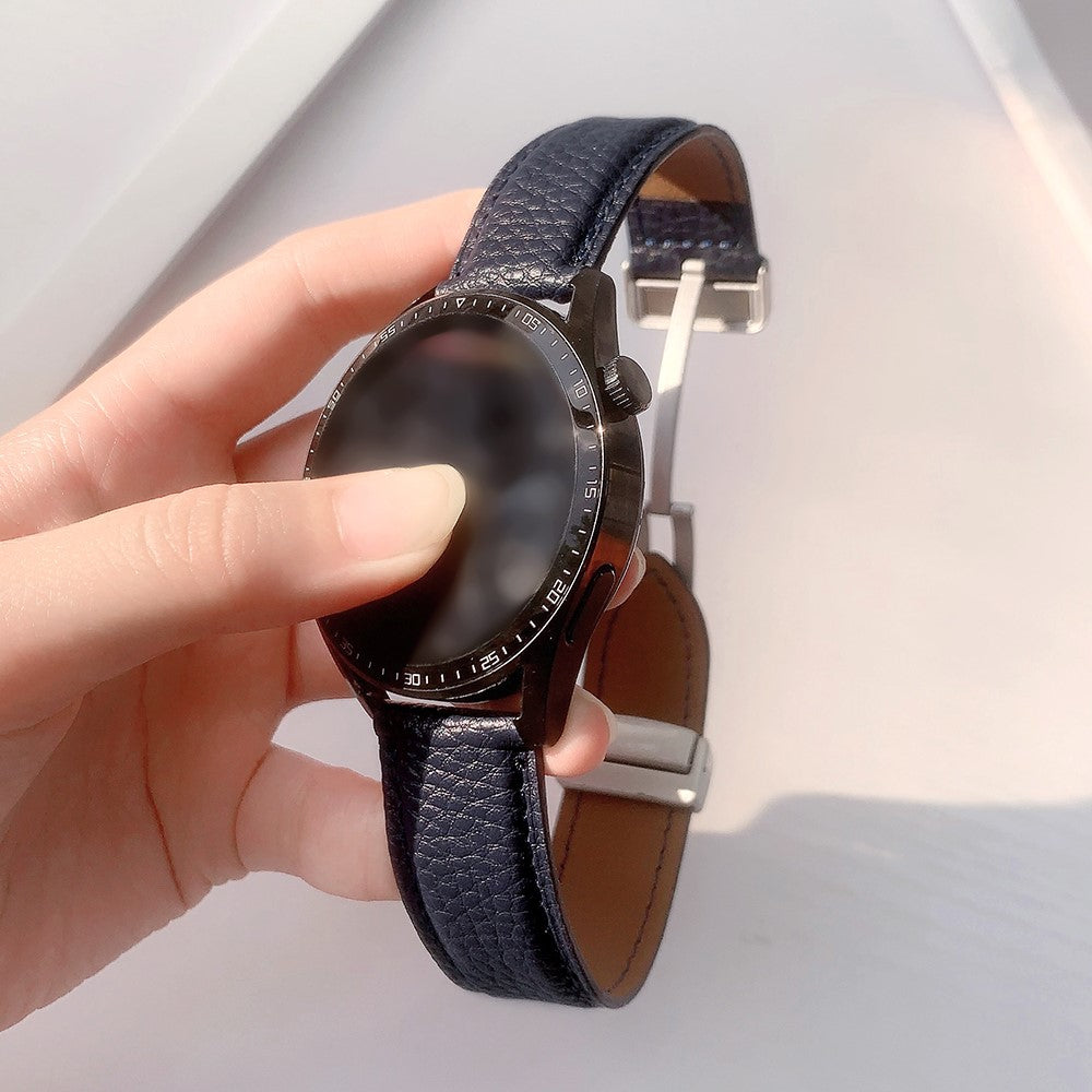 Incredibly Pleasant Smartwatch Pu Leather Universel Strap - Blue#serie_6