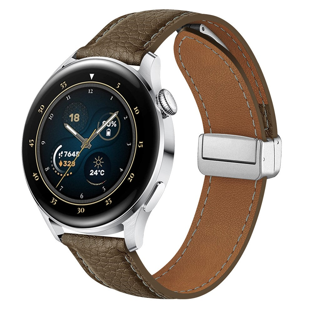 Super Stylish Smartwatch Pu Leather Universel Strap - Silver#serie_4