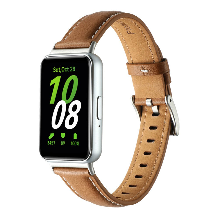 Very Tough Samsung Galaxy Fit 3 Genuine Leather Strap - Brown#serie_13