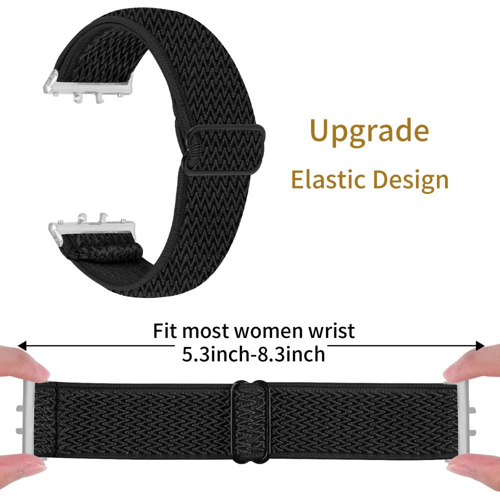 Absolutely Fashionable Samsung Galaxy Fit 3 Nylon Strap - Black#serie_6