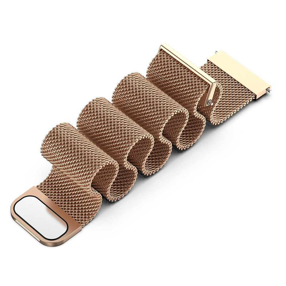 18MM Metal Watch Strap Breathable Milanese Smartwatch Mesh Band Replacement - Rose Gold#serie_2