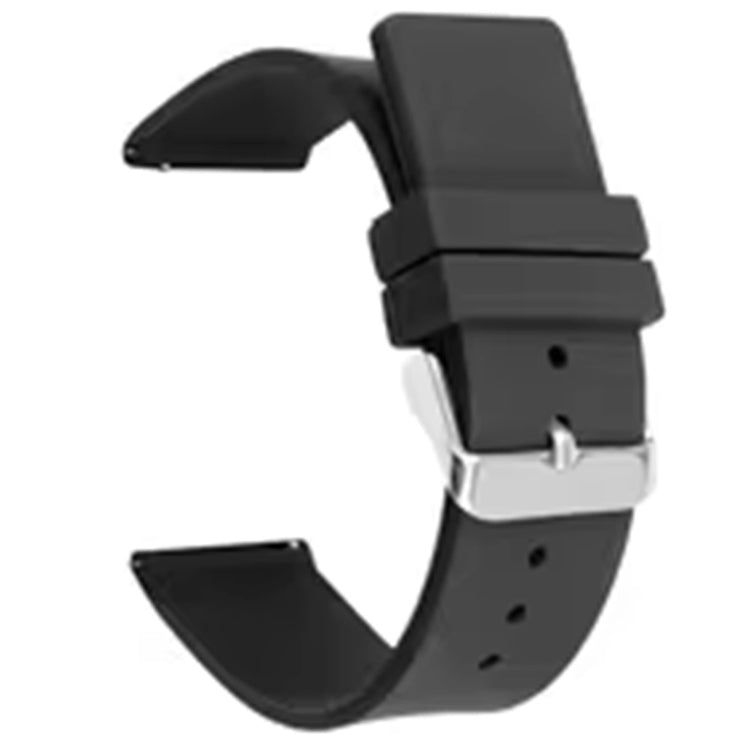 Remarkably Stylish 20mm Silicone Strap - Black#serie_10