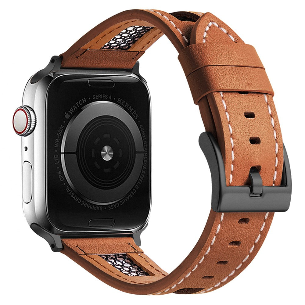 Super Cool Apple Smartwatch Genuine Leather Universel Strap - Brown#serie_7