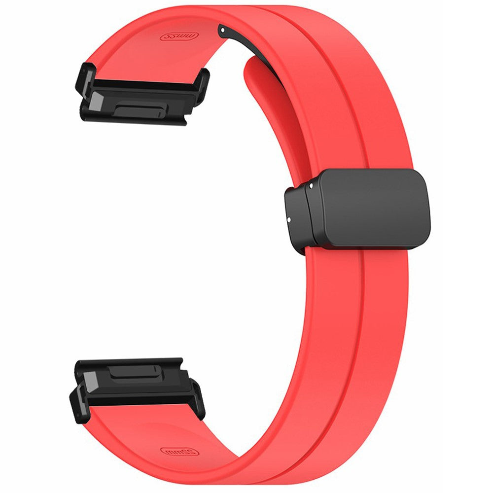 Garmin Fenix 7S / 6S / 5S 20mm Watch Band Magnetic Buckle Silicone Watch Strap - Red#serie_6