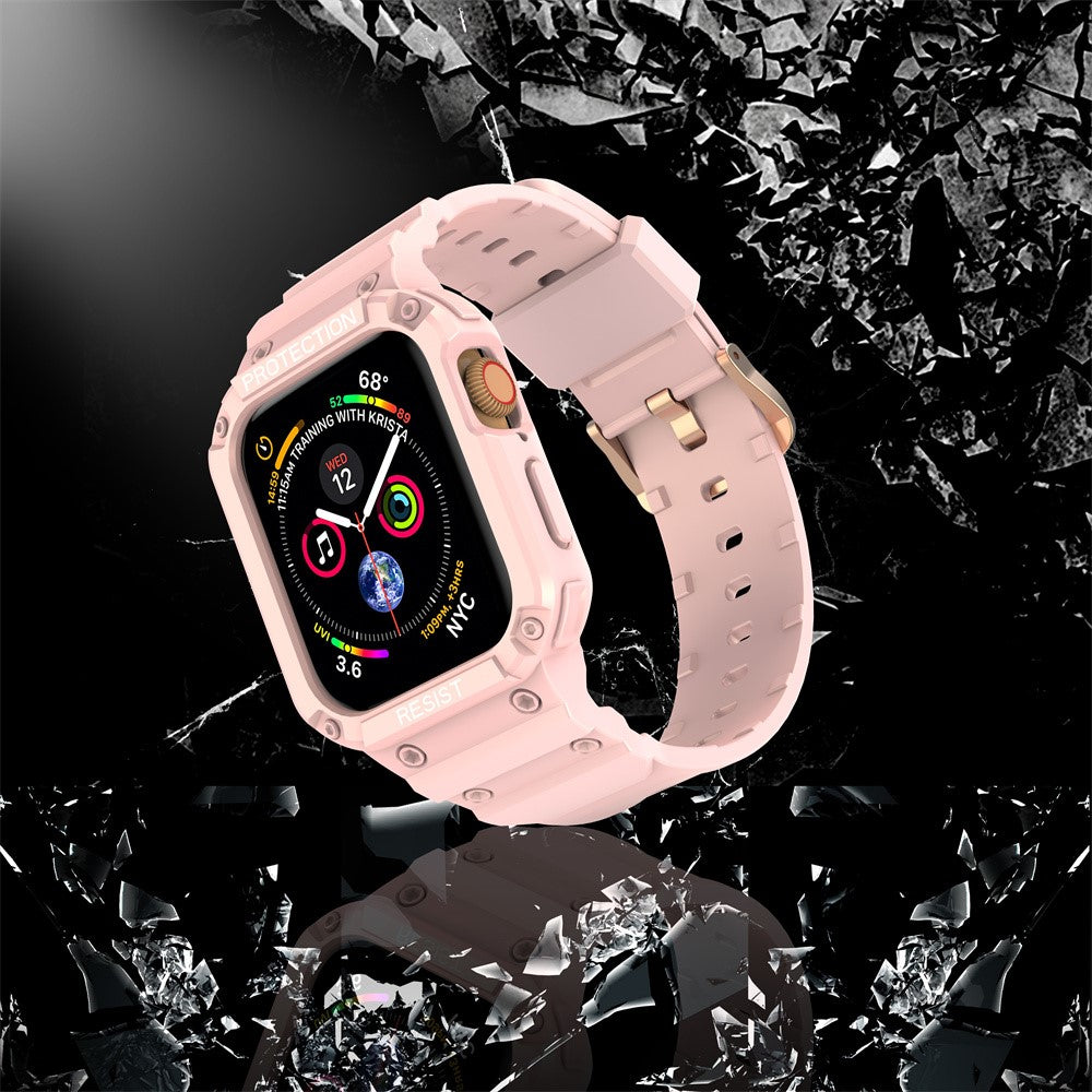 Mega Delightful Apple Smartwatch Silicone Universel Strap - Pink#serie_8