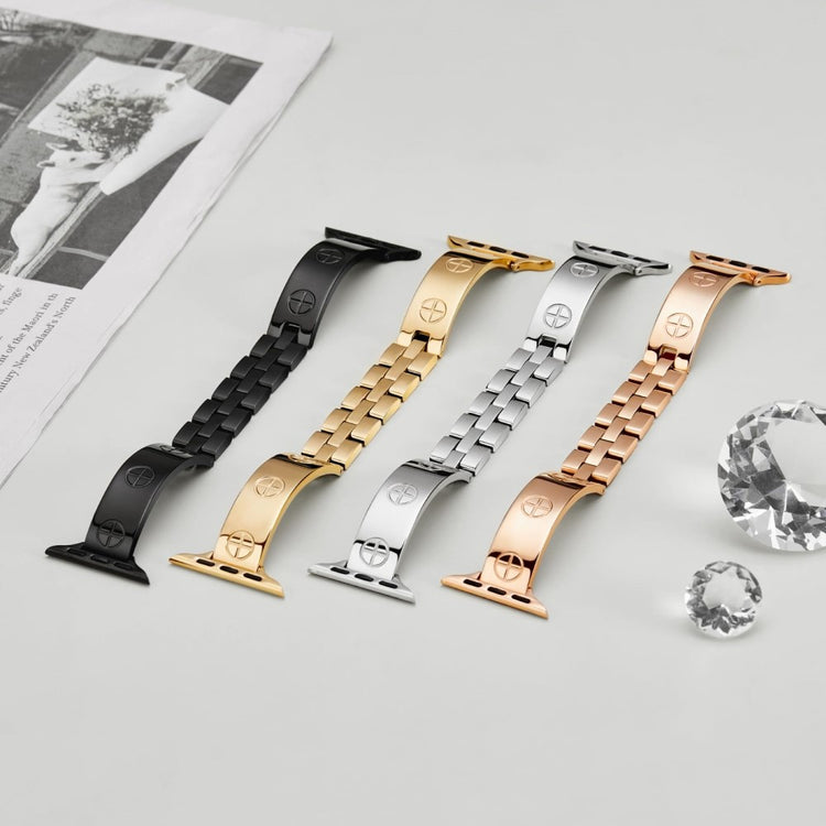 Super Stylish Apple Smartwatch Metal Universel Strap - Gold#serie_1