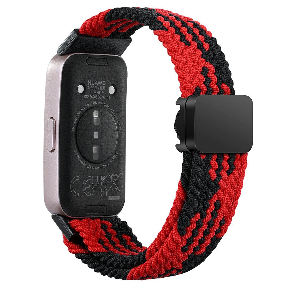 Mega Stylish Huawei Band 8 Nylon Strap - Red#serie_3