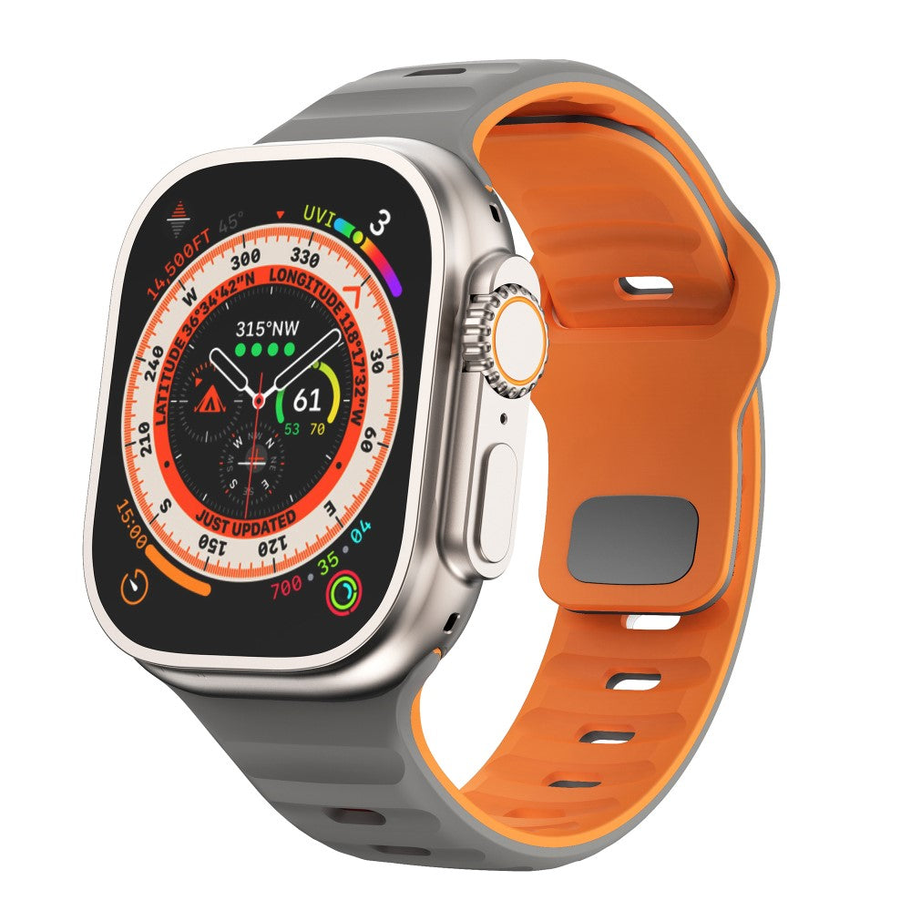 Remarkably Neat Apple Smartwatch Silicone Universel Strap - Orange#serie_6