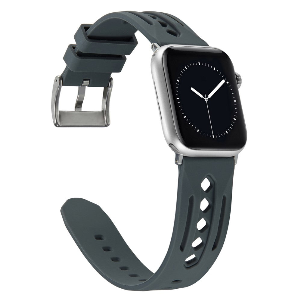 Mega Pleasant Apple Smartwatch Silicone Universel Strap - Silver#serie_2