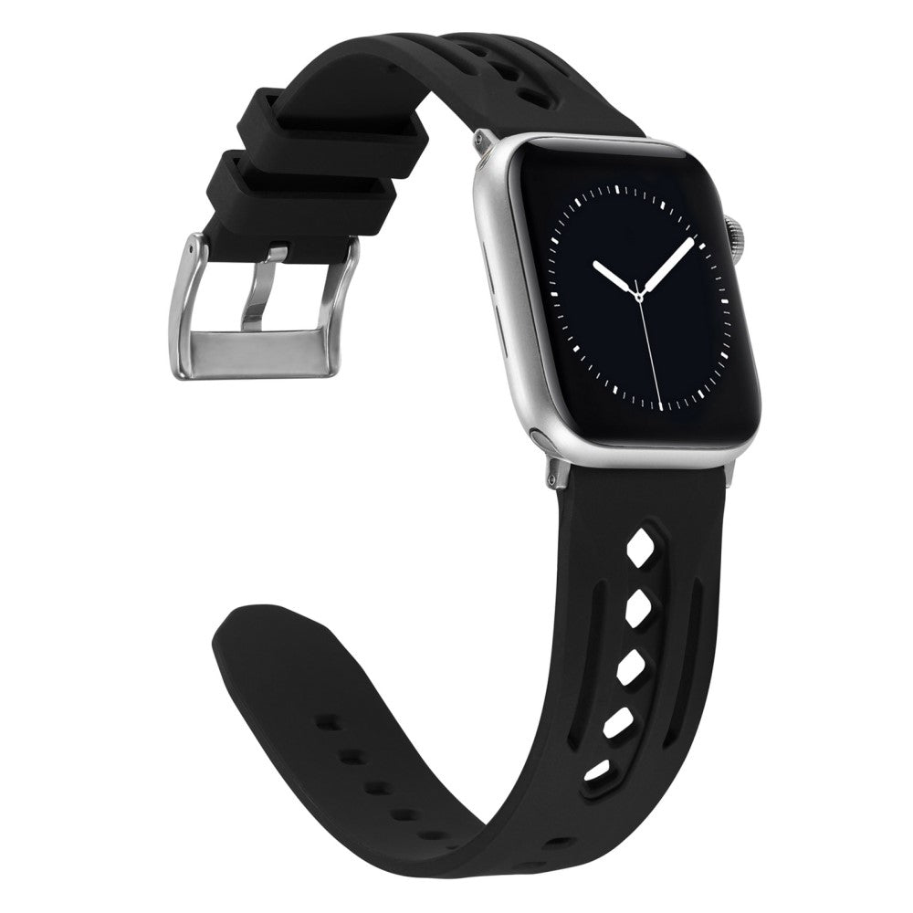 Mega Pleasant Apple Smartwatch Silicone Universel Strap - Black#serie_4