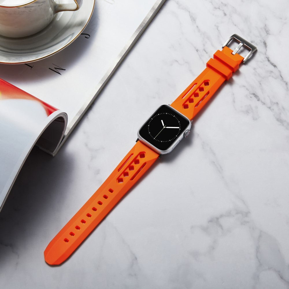 Durable Apple Smartwatch Silicone Universel Strap - Orange#serie_10