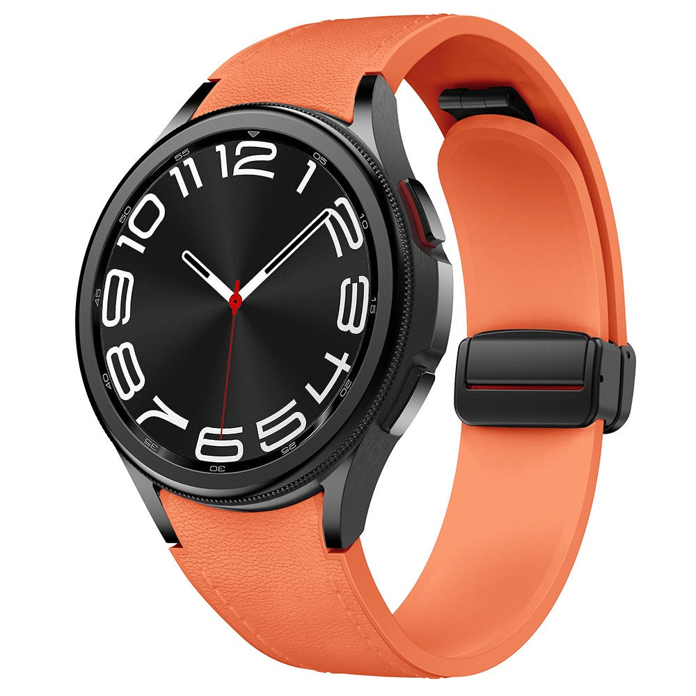 Very Durable Samsung Smartwatch Pu Leather Universel Strap - Orange#serie_1