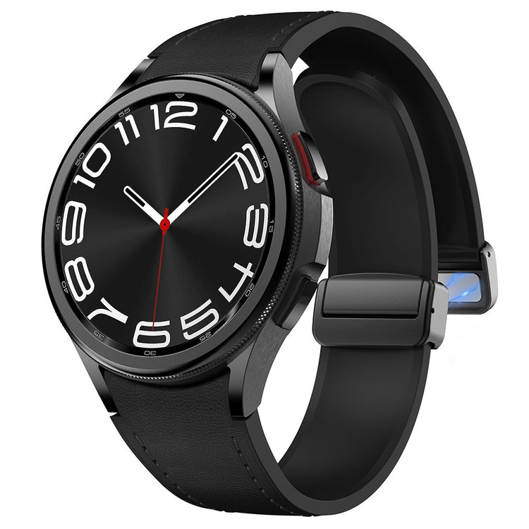 Very Durable Samsung Smartwatch Pu Leather Universel Strap - Black#serie_4