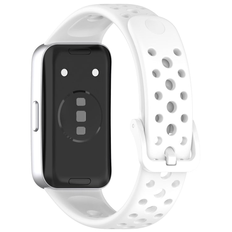 Huawei band 9 / 9 NFC / 8 / 8 NFC Breathable Holes Replacement bandsilicone Watch Strap - White#serie_2