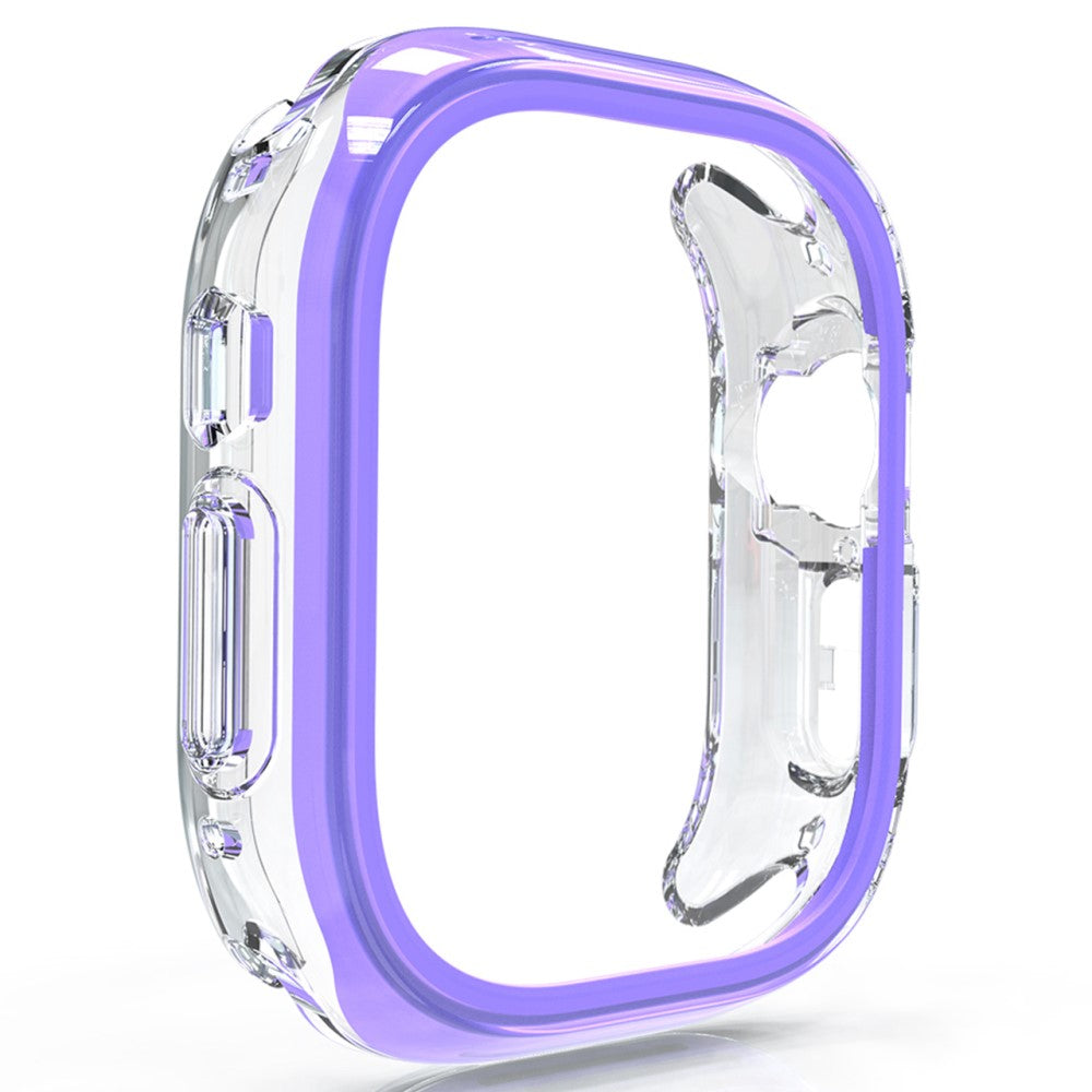 Apple Watch 7 / 8 / 9 41mm Hollow-Out Bump Resistant+Flexible Protection Cover Watch Frame Case - Purple#serie_8