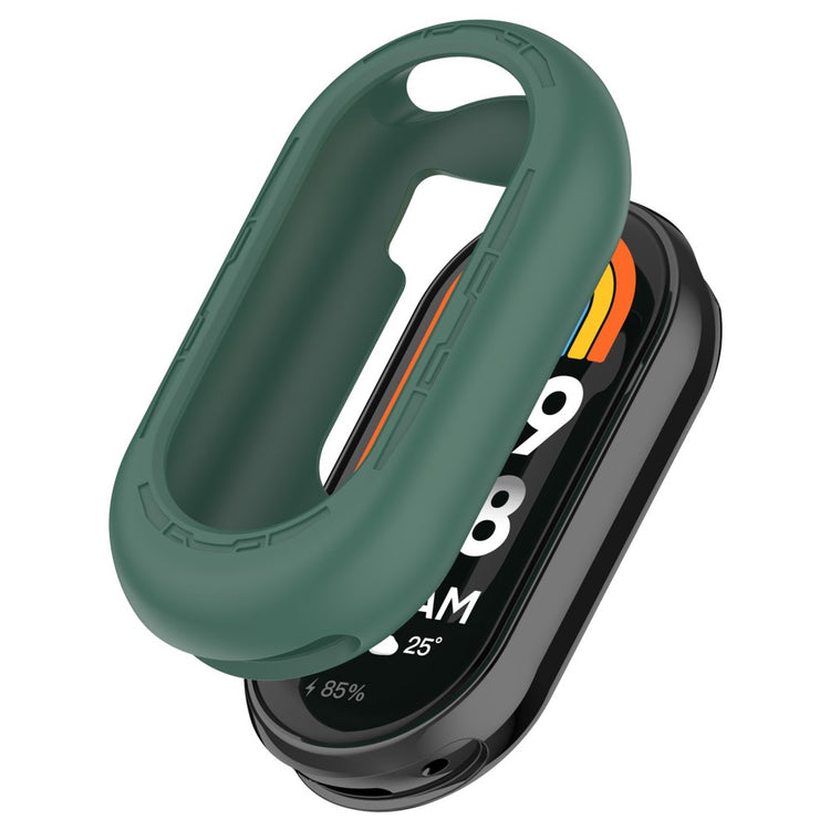 Xiaomi Mi Band 9 / 9 NFC Silicone Watch Case Anti-collision Protection Frame - Dark Green#serie_10