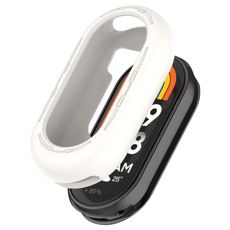 Xiaomi Mi Band 9 / 9 NFC Silicone Cover Watch Frame Case Cover Edge Protector - Beige#serie_4