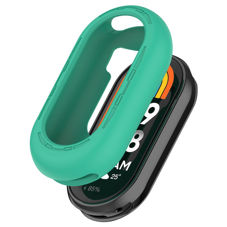 Xiaomi Mi Band 9 / 9 NFC Silicone Cover Watch Frame Case Cover Edge Protector - Cyan#serie_11