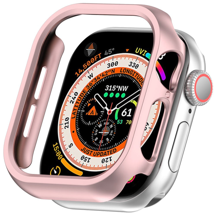 Apple Watch Series 10 46mm Half Coverage Hollow-Out Protective Cover Bump Resistant Watch Frame Case - Rose Gold#serie_4