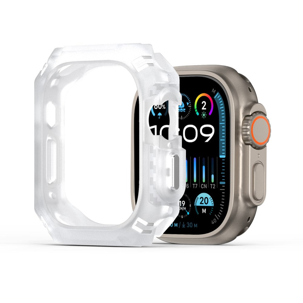 Apple Watch Ultra 2 49mm / Apple Watch Ultra 49mm DUX DUCIS Damo Series Watch Case PC+TPU Drop-proof Watch Protective Cover - Transparent White#serie_3