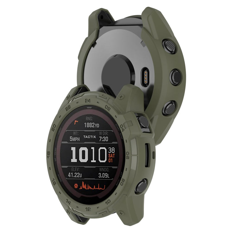 Beskyttende Silikone Bumper passer til Garmin Tactix 7 - Grøn#serie_3