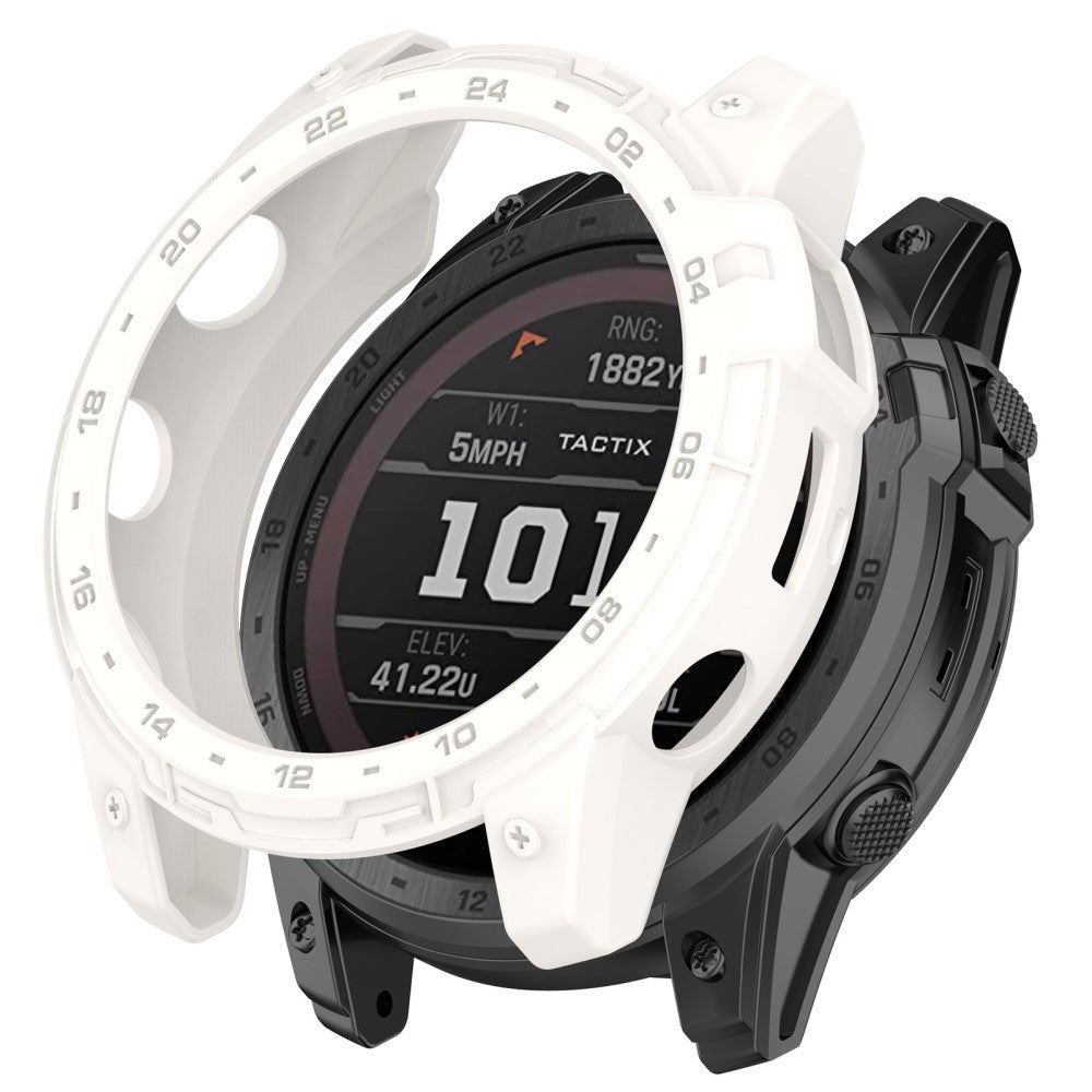 Beskyttende Silikone Bumper passer til Garmin Tactix 7 - Hvid#serie_6