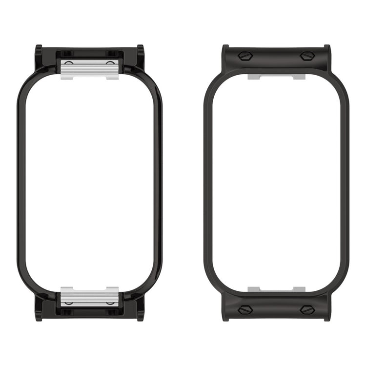 Metal Universal Bumper passer til Xiaomi Smart Band 8 Active / Xiaomi Redmi Band 2 - Sort#serie_1