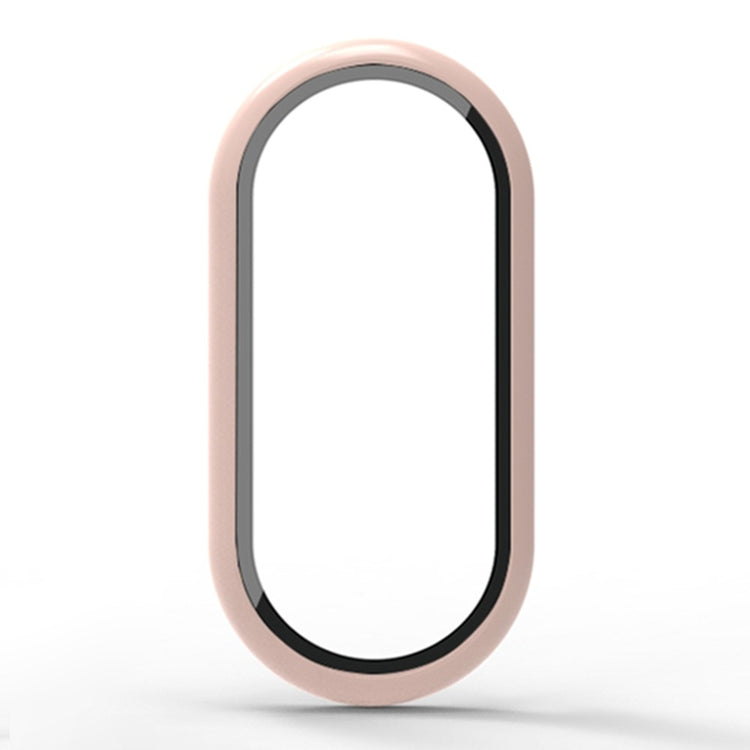 Mega Fed Cover med Skærmbeskytter i Silikone passer til Xiaomi Smart Band 8 - Pink#serie_2