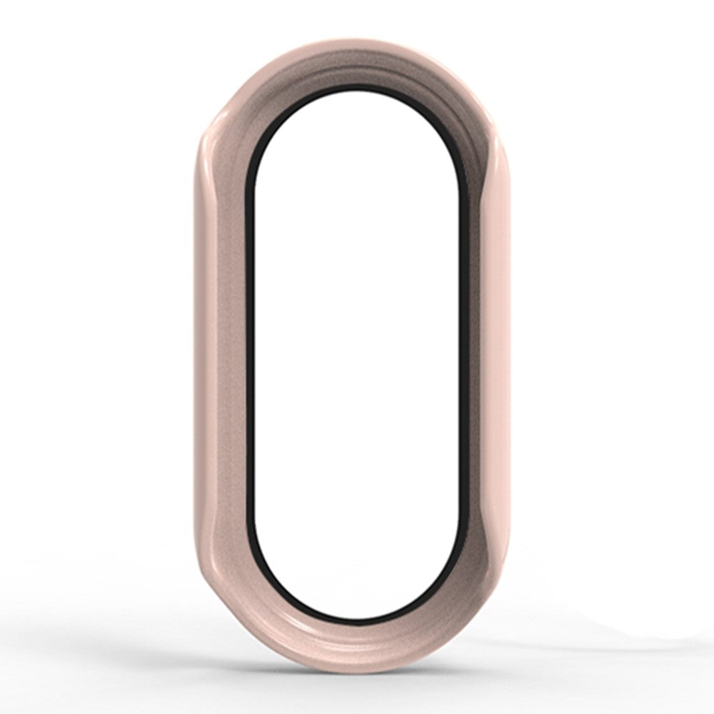 Mega Fed Cover med Skærmbeskytter i Silikone passer til Xiaomi Smart Band 8 - Pink#serie_2