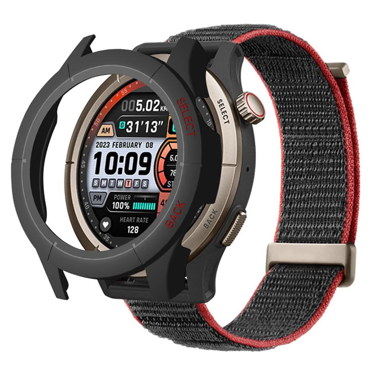 Silikone Bumper passer til Amazfit Cheetah Pro - Sort#serie_3