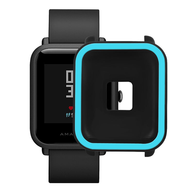 Beskyttende Silikone Universal Bumper passer til Amazfit Bip 1 / Amazfit Bip Lite - Blå#serie_3