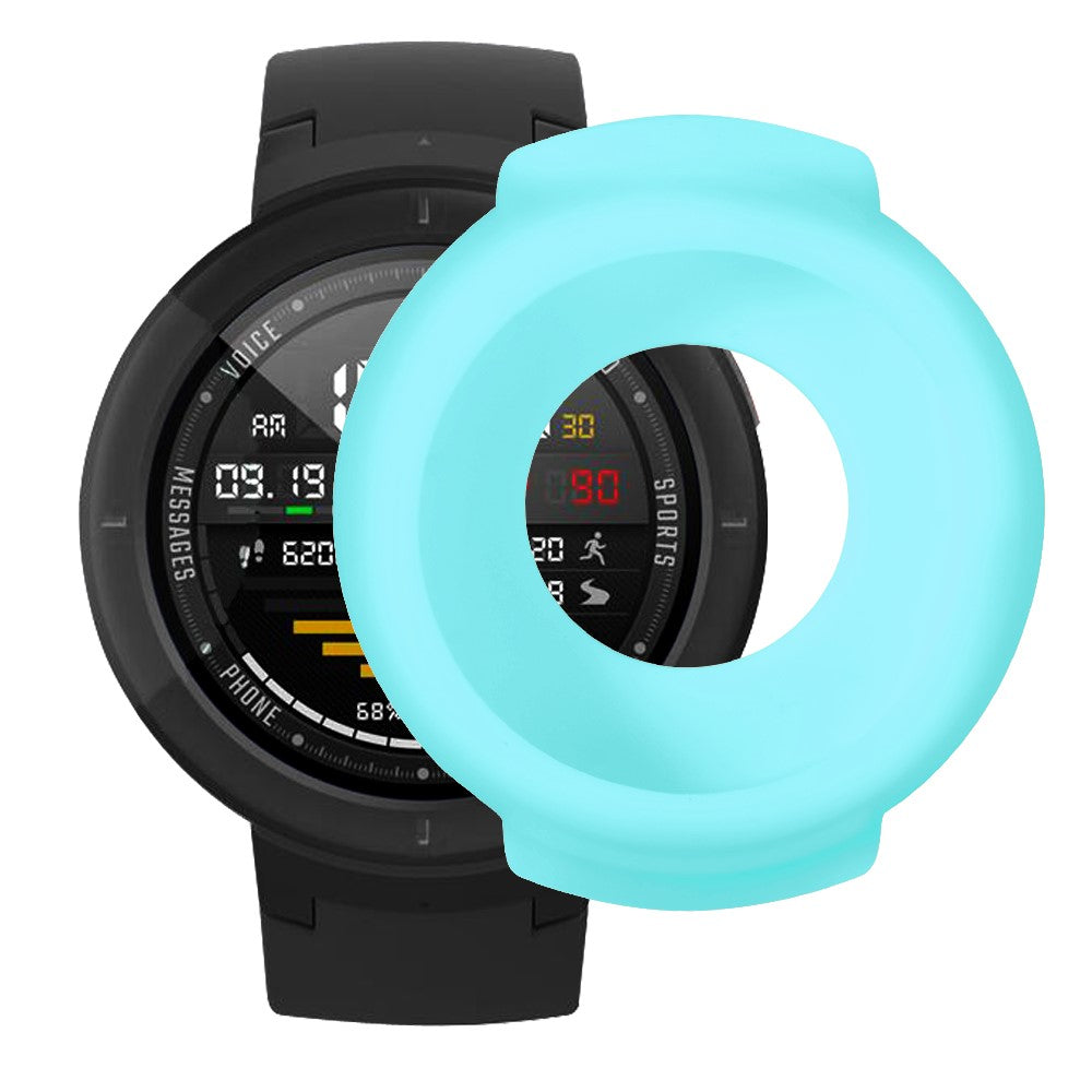 Beskyttende Silikone Universal Bumper passer til Amazfit Verge / Amazfit Verge Lite - Blå#serie_8