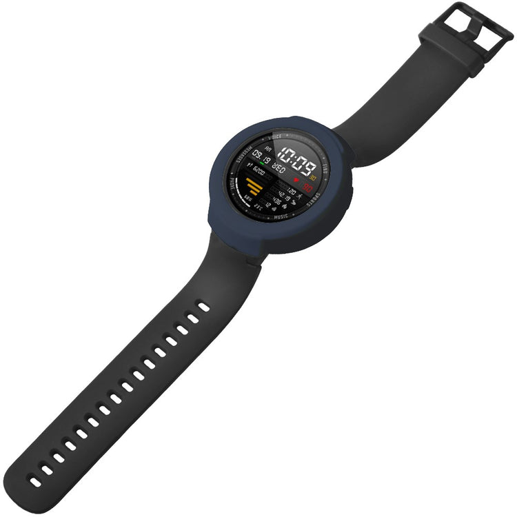 Beskyttende Silikone Universal Bumper passer til Amazfit Verge / Amazfit Verge Lite - Blå#serie_9