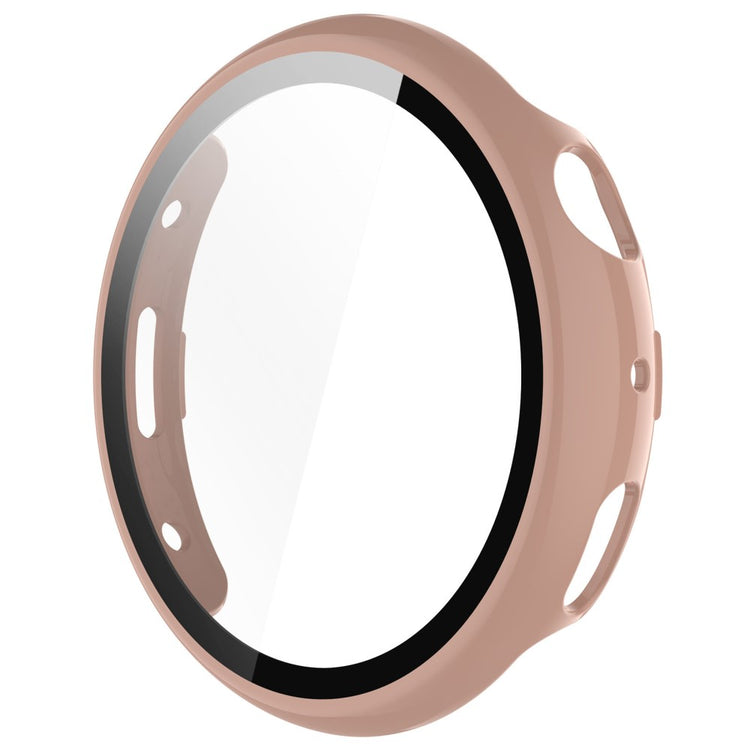 Vildt Flot Cover med Skærmbeskytter i Glas passer til Vivo Watch 3 - Pink#serie_1