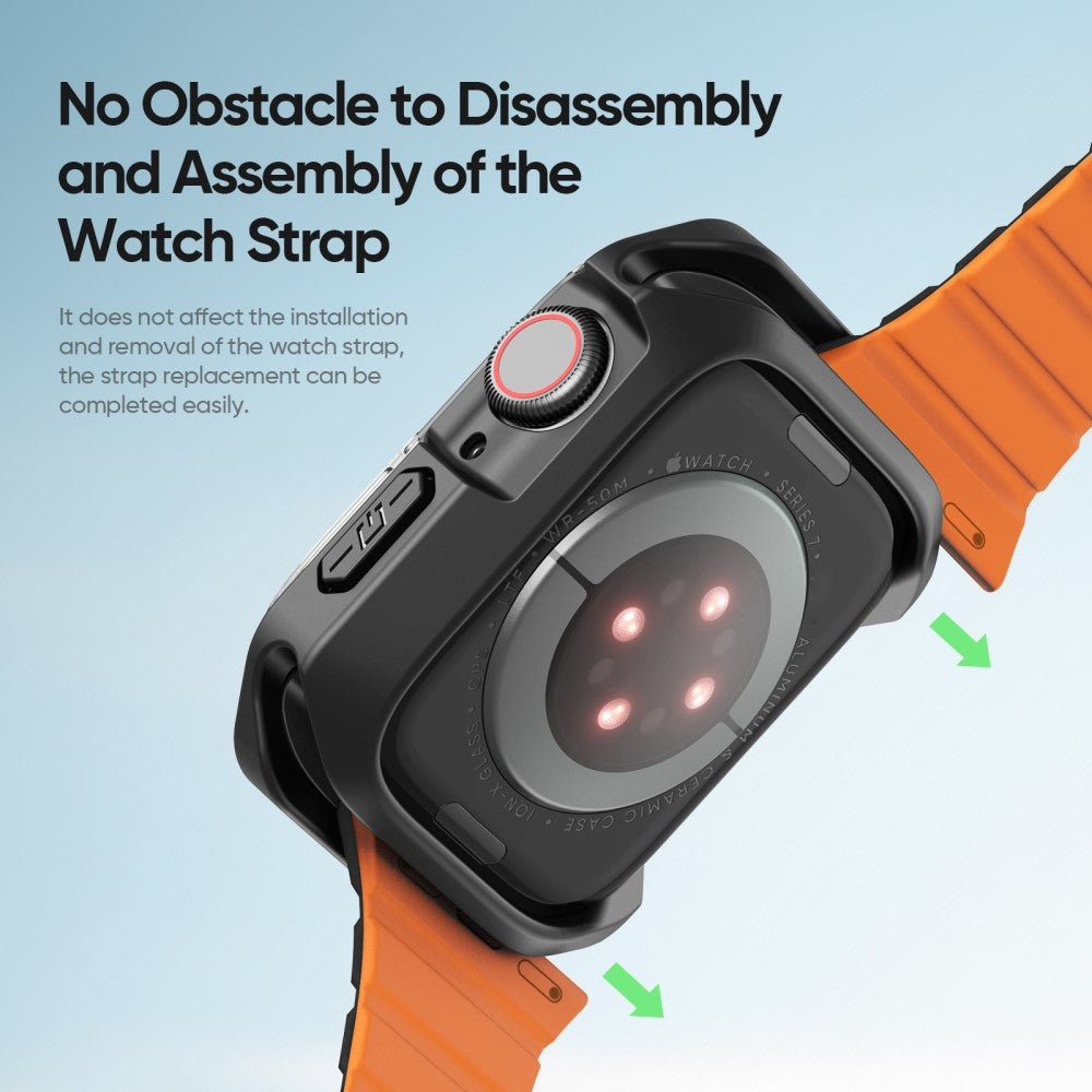 Godt Silikone Cover passer til Apple Smartwatch - Sort#serie_2